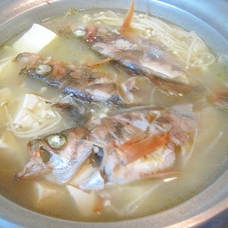 台湾風　メバルのゴマ油スープ
